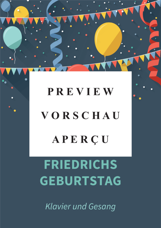 Produktgalerie: Seite 2 von 6 Des kleinen Friedrichs Geburtstag - KV 529, , (Gesang + Klavier)