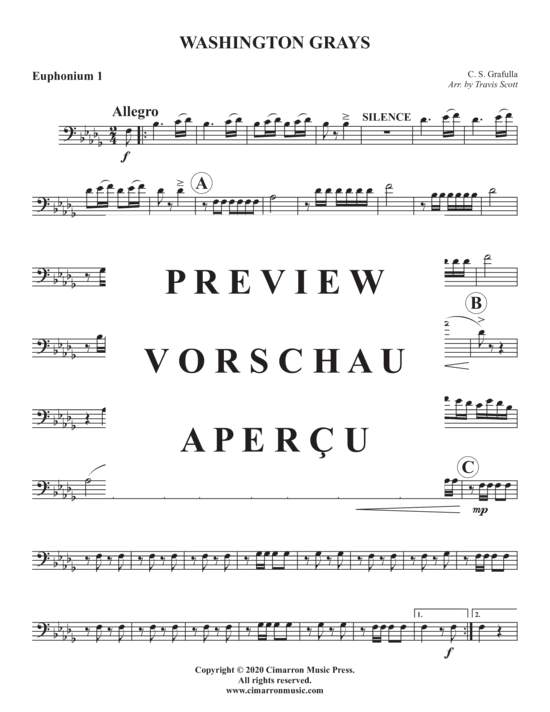 Produktgalerie: Seite 7 von 21 Washington Grays , , (Euphonium Quartett)