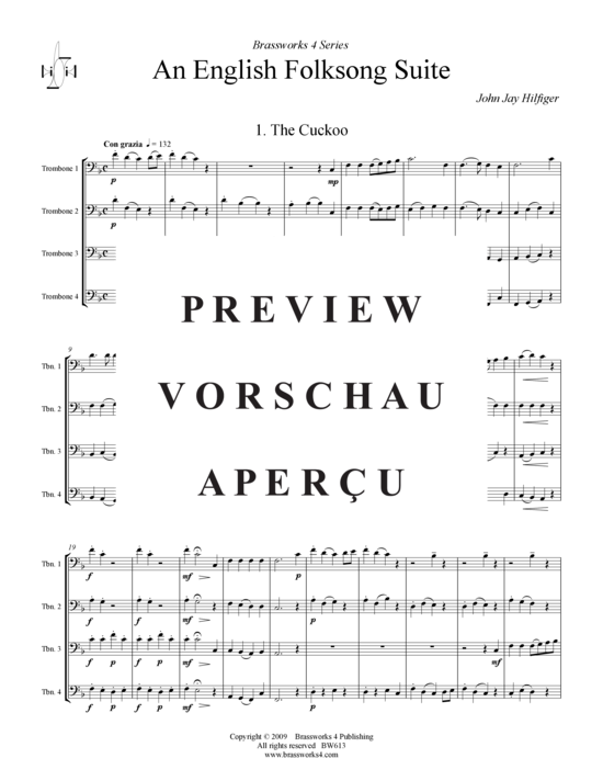 Product gallery: Page 2 of 19 English Folksong Suite, An , , (Trombone Quartet)
