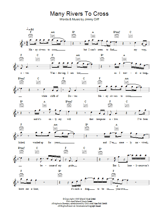 Product picture to:  Many Rivers To Cross - Jimmy Cliff