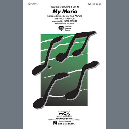 cover: My Maria (arr. Mark Brymer), Brooks & Dunn