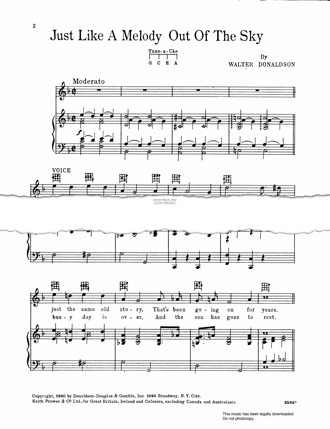 Produktbild zu: Just Like A Melody Out Of The Sky