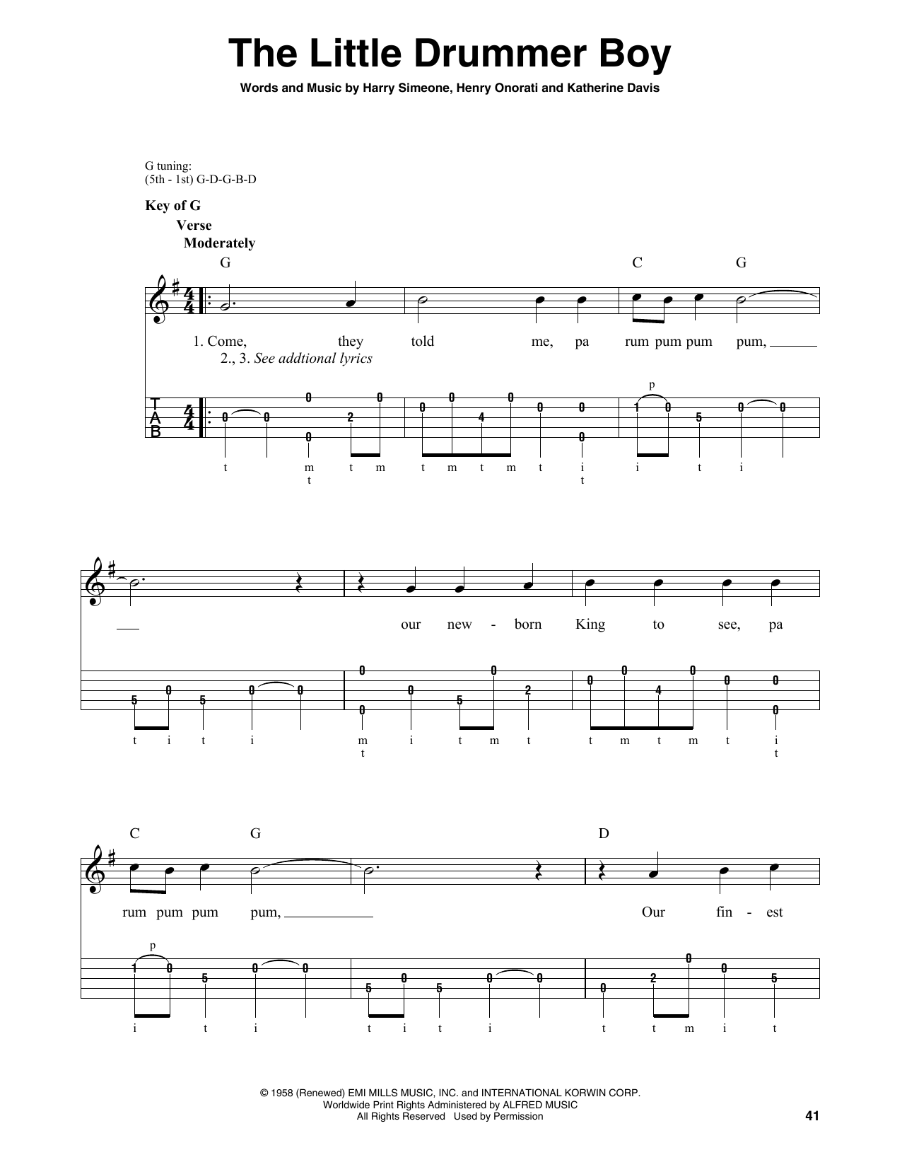 Product gallery: Page 1 of 1 The Little Drummer Boy, Katherine Davis