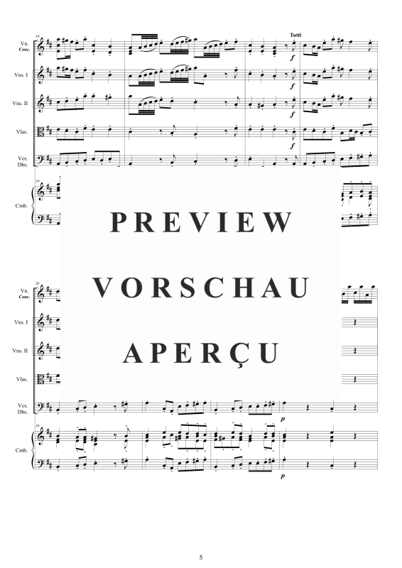 Produktgalerie: Seite 6 von 11 Concerto No.7 in D-Dur Op.9 for, , Violine concertante, Streicher Ensemble und Cembalo BC
