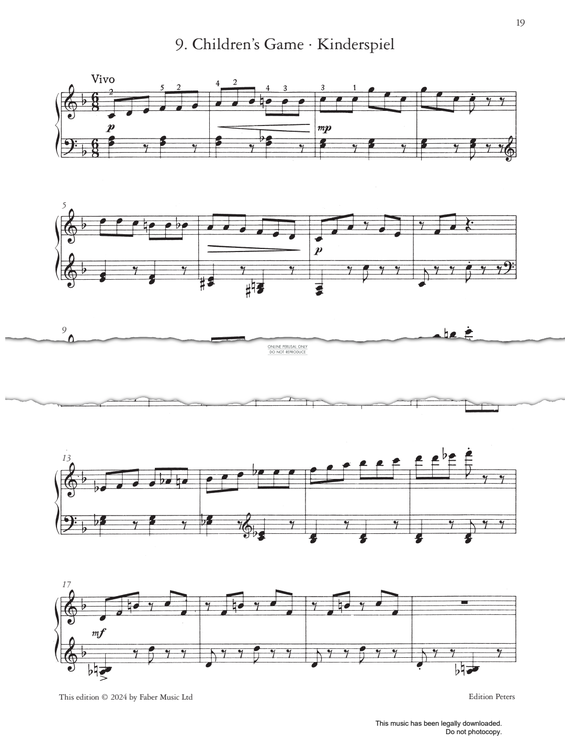 Produktgalerie: Seite 1 von 1 Children's Game Op.65, Sergei Prokofiev, Klavier