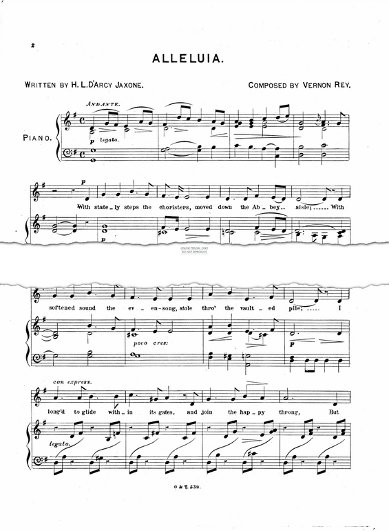 Produktgalerie: Seite 1 von 1 Alleluia, Vernon Rey, Gesang, Klavier
