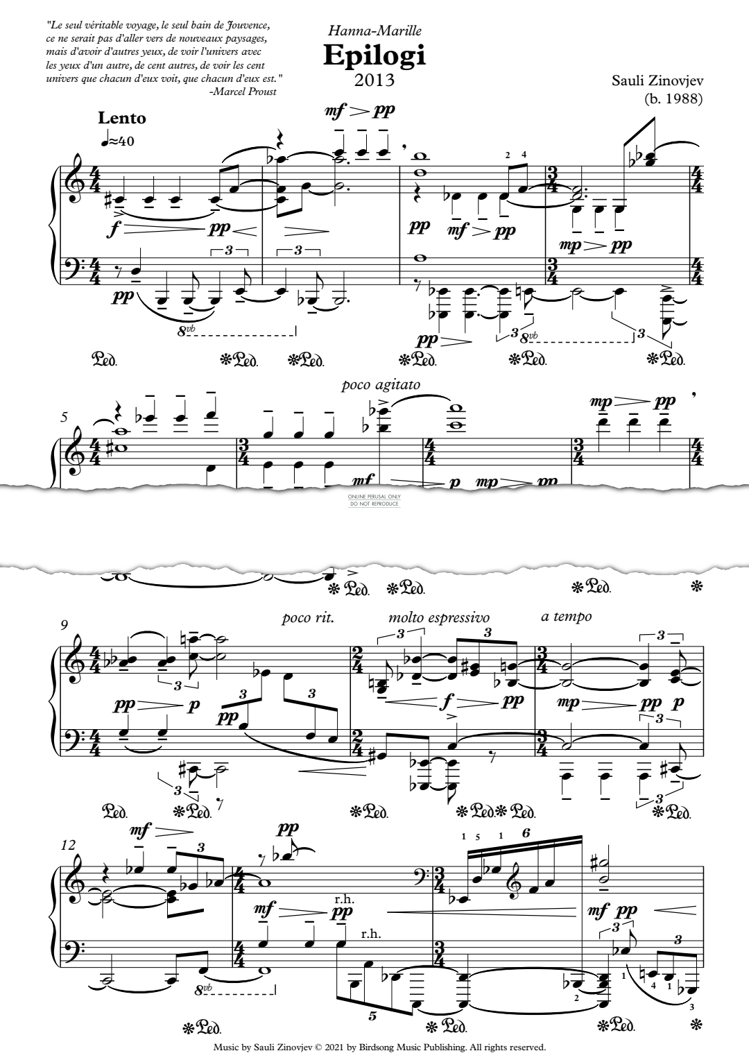 Produktgalerie: Seite 1 von 1 Epilogi, Sauli Zinovjev, Klavier