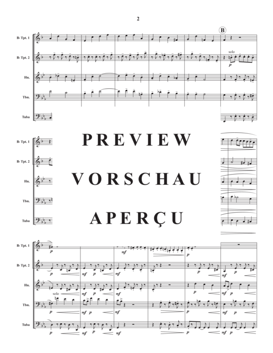 Produktgalerie: Seite 4 von 21 Fantasia in E-Flat , , (Blechbläser Quintett)