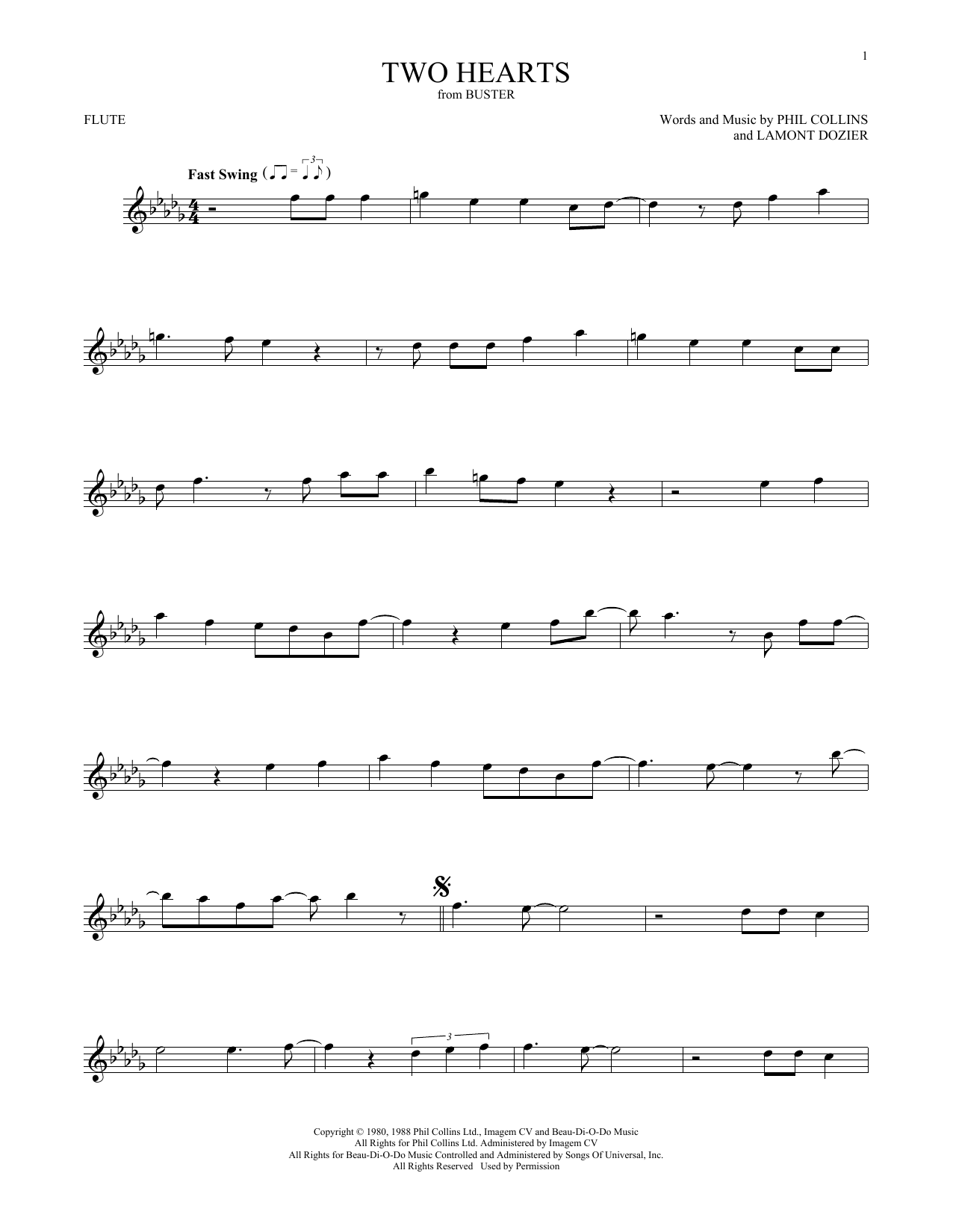 Product gallery: Page 1 of 1 Two Hearts, Phil Collins