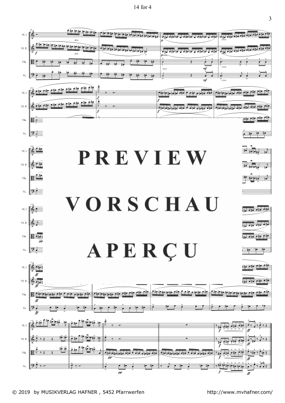 Produktgalerie: Seite 7 von 11 14 for 4, , (Streicher Quartett)