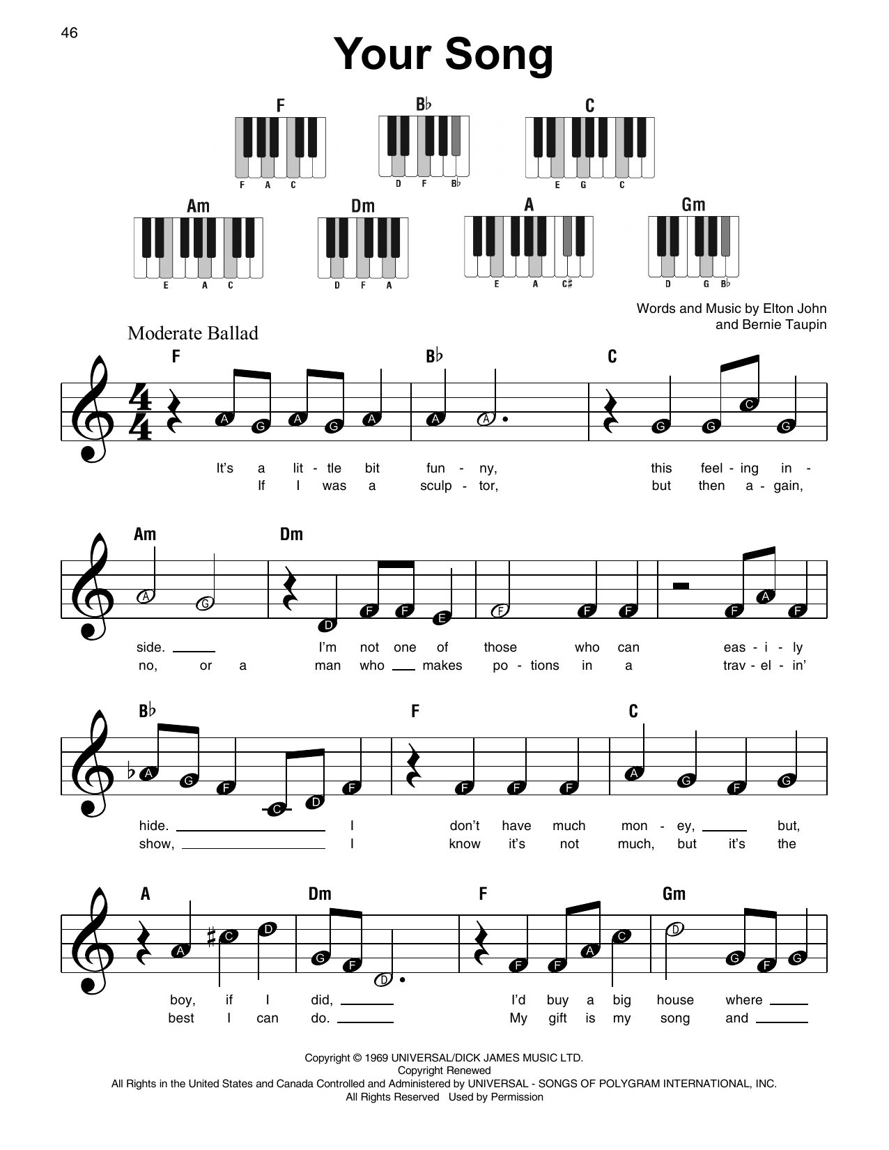 Product picture to: Your Song