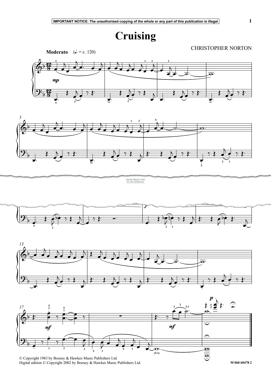 Produktgalerie: Seite 1 von 1 Cruising, Christopher Norton, Klavier