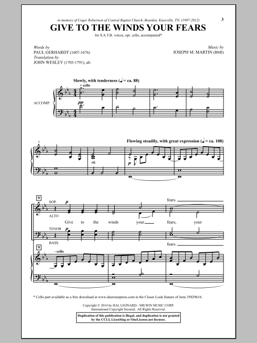 Produktbild zu: Give To The Winds Your Fears