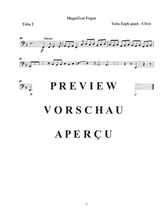 Product gallery: Page 18 of 18 Two Contrasting Pachelbel Fugues (Tuba Quintett EEE(T) , , TT)