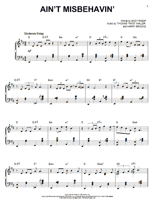 Produktbild zu: Ain't Misbehavin'