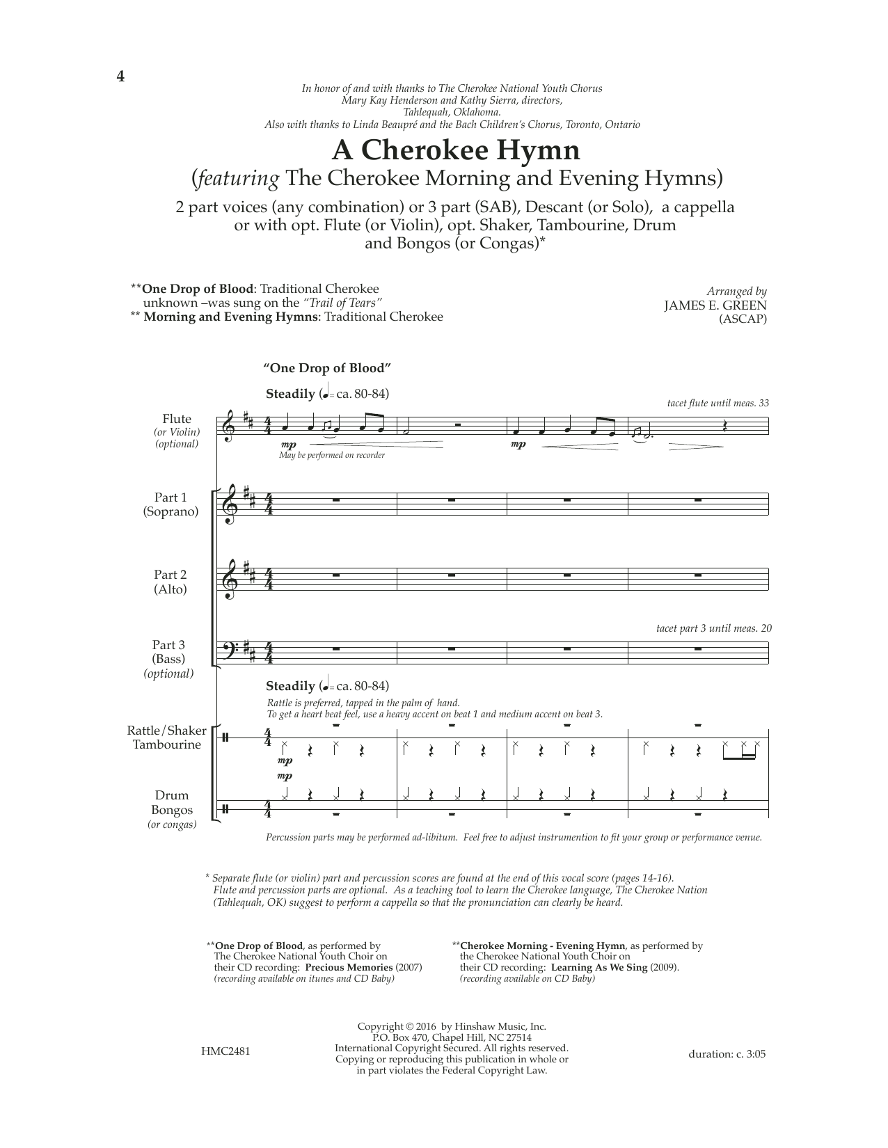 Product picture to: A Cherokee Hymn
