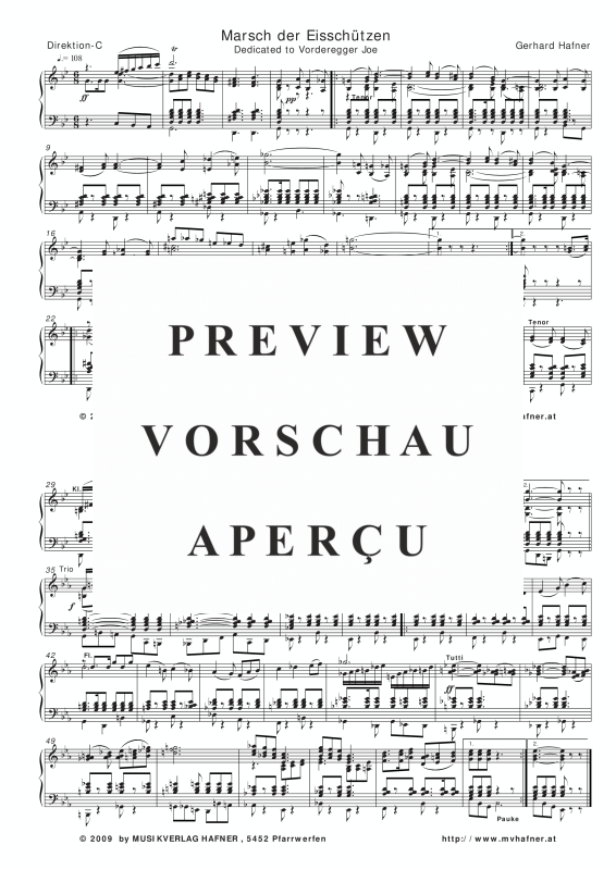 Product gallery: Page 6 of 11 Marsch der Eisschützen, , (large wind orchestra)