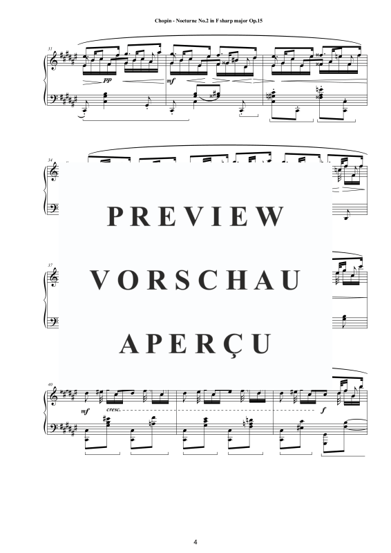 Produktgalerie: Seite 5 von 7 Nocturne Nr. 2 Fis-Dur op. 15, , Klavier Solo