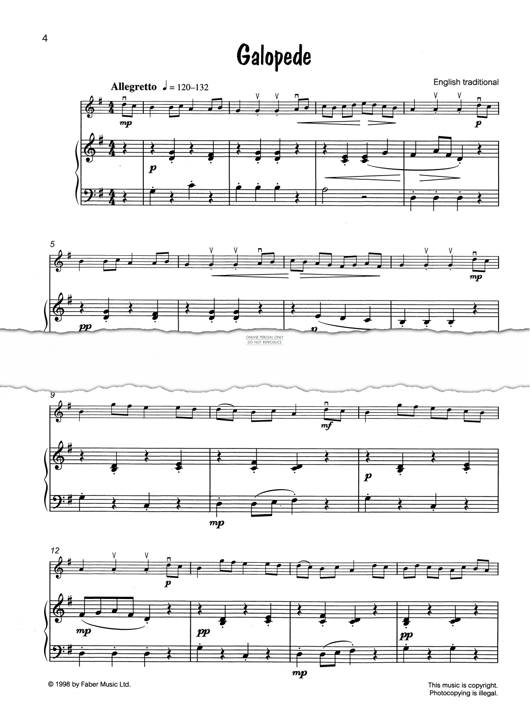 Product gallery: Page 1 of 1 Galopede, Traditional English