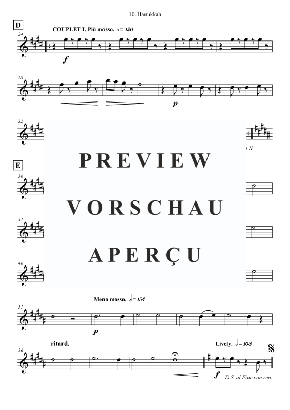 gallery: Hanukkah, , Saxophon Quartett SAT(A)B