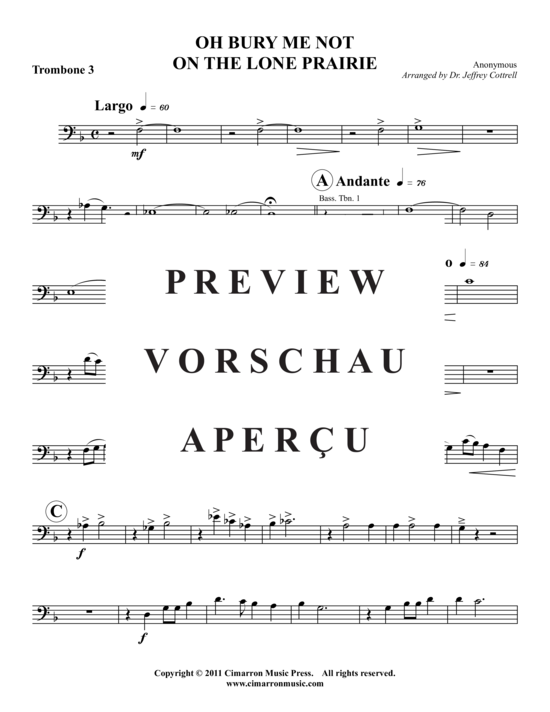 Product gallery: Page 18 of 21 Oh Bury Me Not On The Lone Prairie , , (Trombone ensemble)