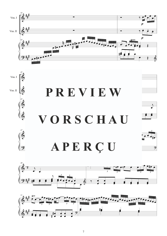 Produktgalerie: Seite 8 von 11 Cembalo Konzert Nr. 1 in A-Dur, , Cembalo und Streichorchester