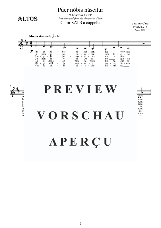Produktgalerie: Seite 6 von 8 Púer nóbis náscitur, , Gemischter Chor