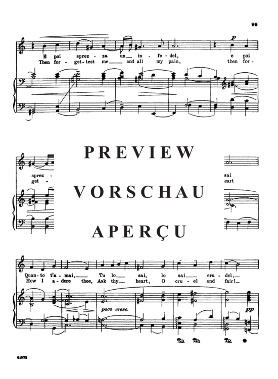 gallery: Tu lo sai, Parisotti, Alessandro, Low Voice and Piano