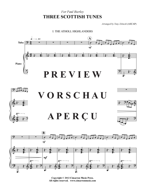 Product gallery: Page 2 of 8 Drei schottische Volkslieder , , (piano + tuba)