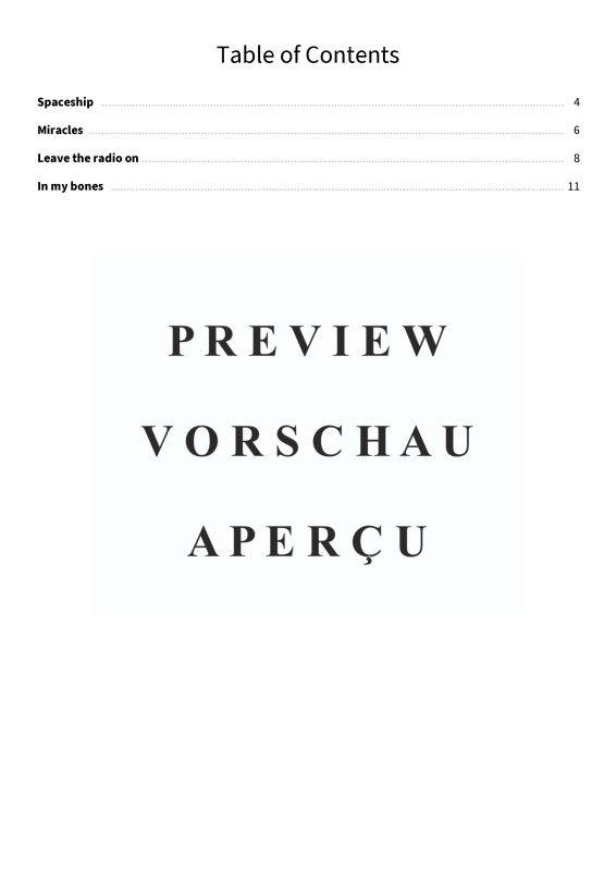 gallery: In My Bones - Leadsheets by Andreas Kümmert, Andreas Kümmert, Gesang & Akkorde - Leadsheet