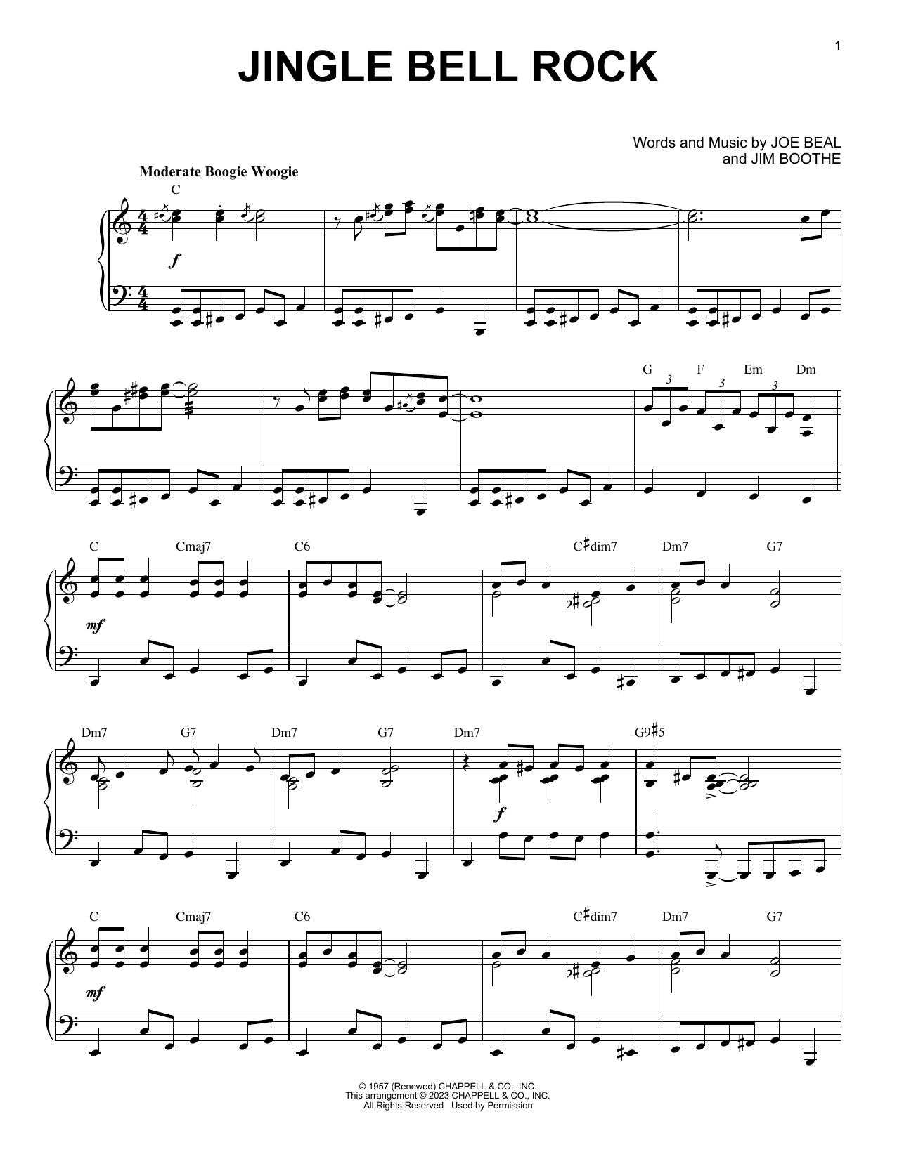 Produktbild zu: Jingle Bell Rock [Boogie Woogie version] (arr. Brent Edstrom)