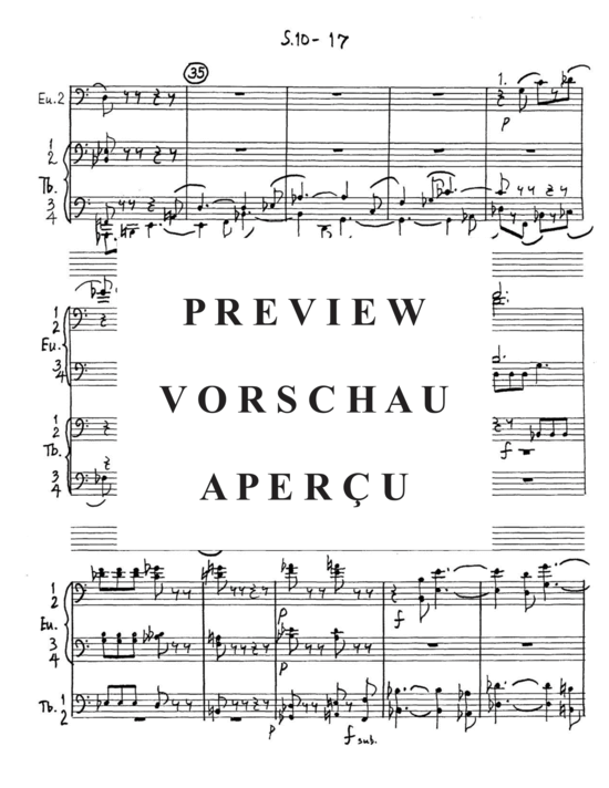 Produktgalerie: Seite 21 von 21 Sinfonia No. 10 , , (Tuba Ensemble EEEETTTT)
