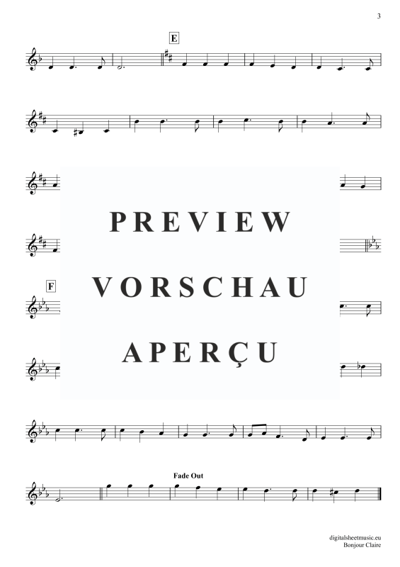 Product gallery: Page 4 of 4 Bonjour Claire, Traditional, (recorder)