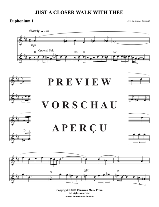 Product gallery: Page 7 of 13 Just Closer Walk With Thee , , (Tuba Quartet: 2x Baritone, 2xTuba)