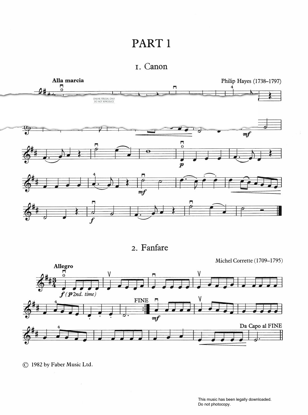 Product gallery: Page 1 of 1 Fanfare, Michel Corrette