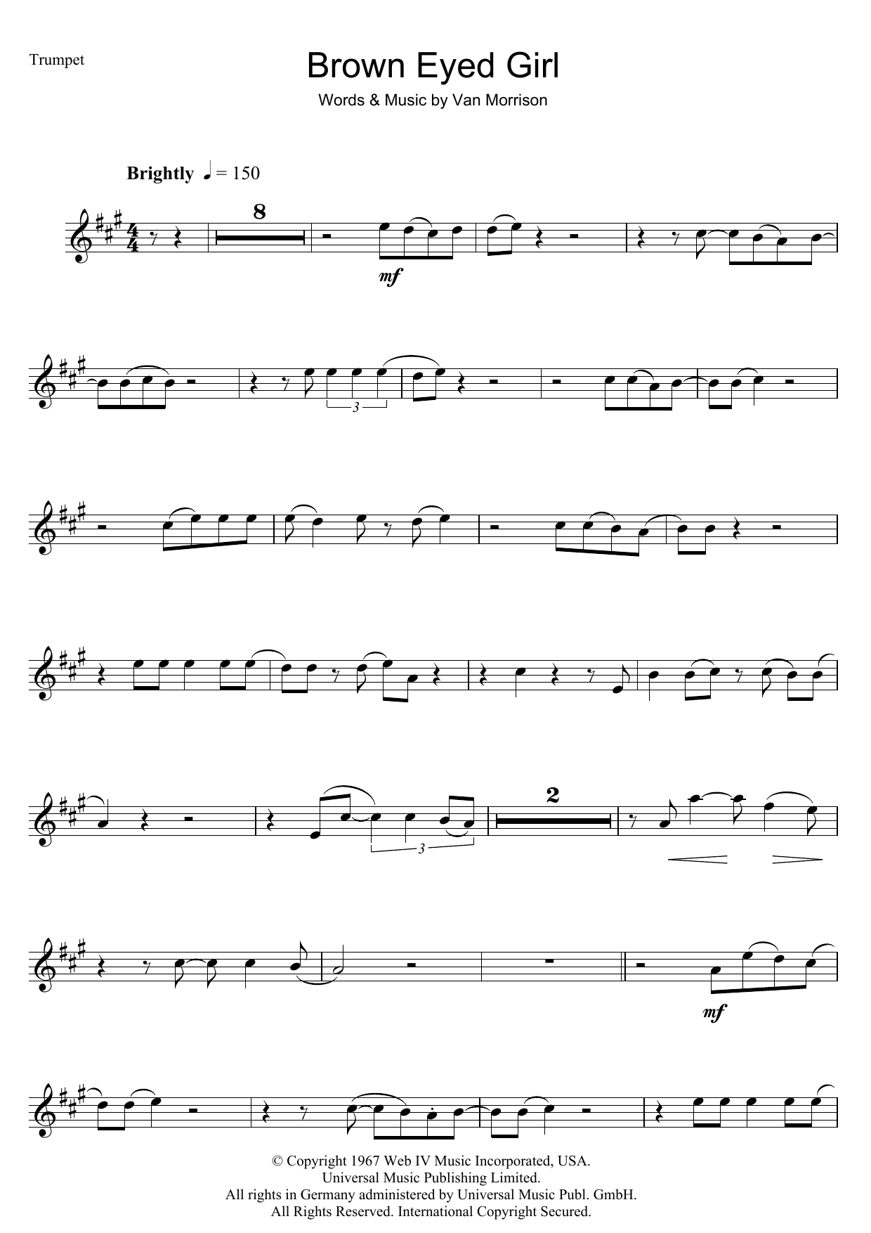 Produktgalerie: Seite 1 von 1 Brown Eyed Girl, Van Morrison, Trompete