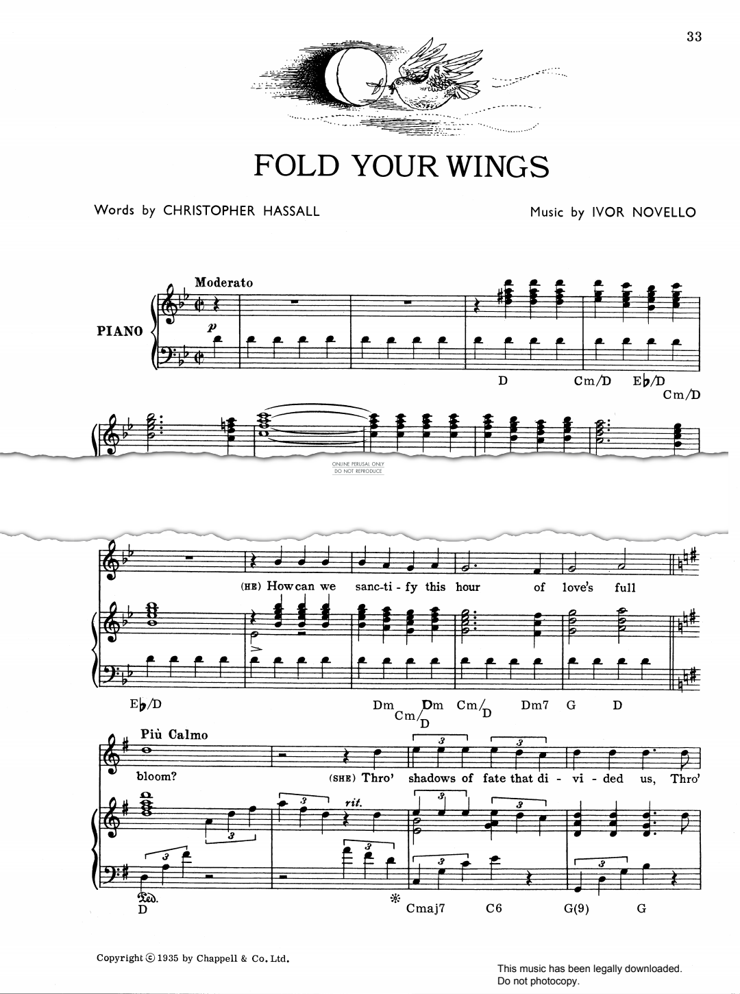Produktbild zu: Fold Your Wings (from 'Glamorous Night')