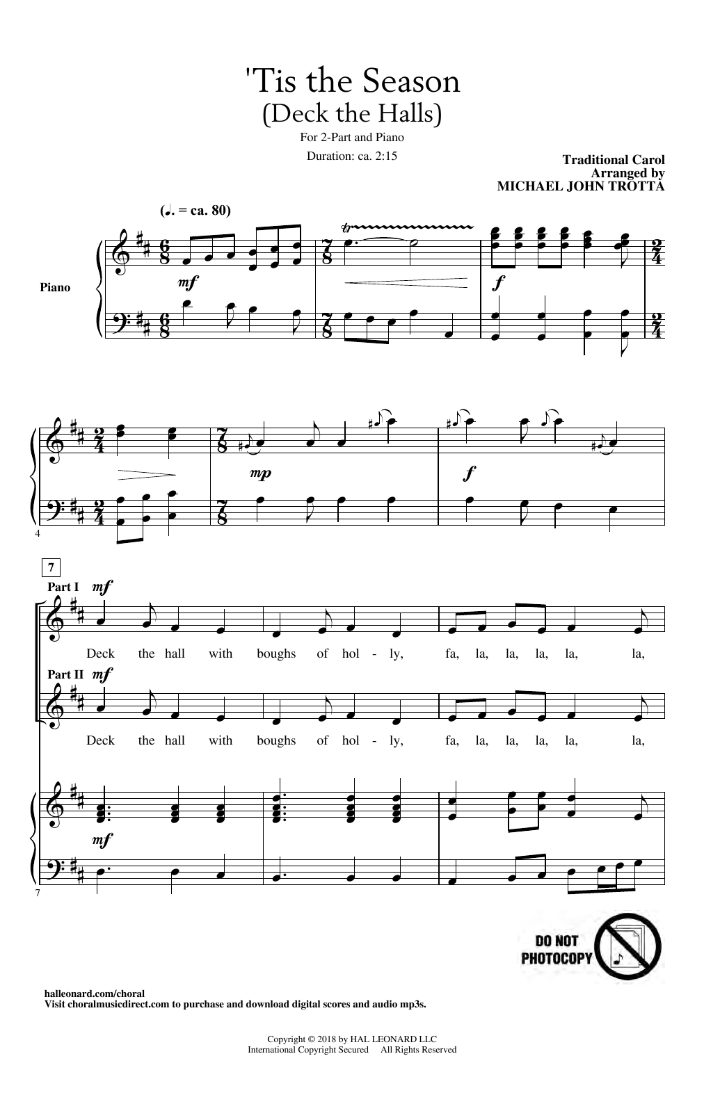 Produktbild zu: 'Tis The Season (Deck The Halls) (arr. Michael John Trotta)