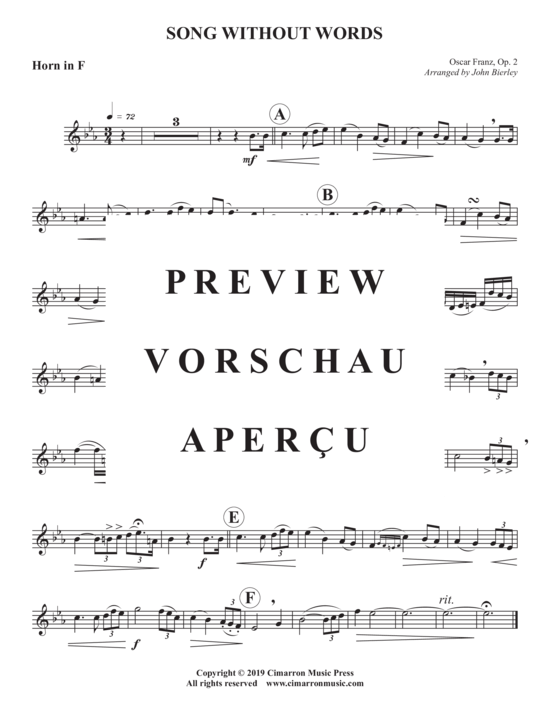 Produktgalerie: Seite 8 von 10 Lied ohne Worte , , (Blechbläser Quintett)