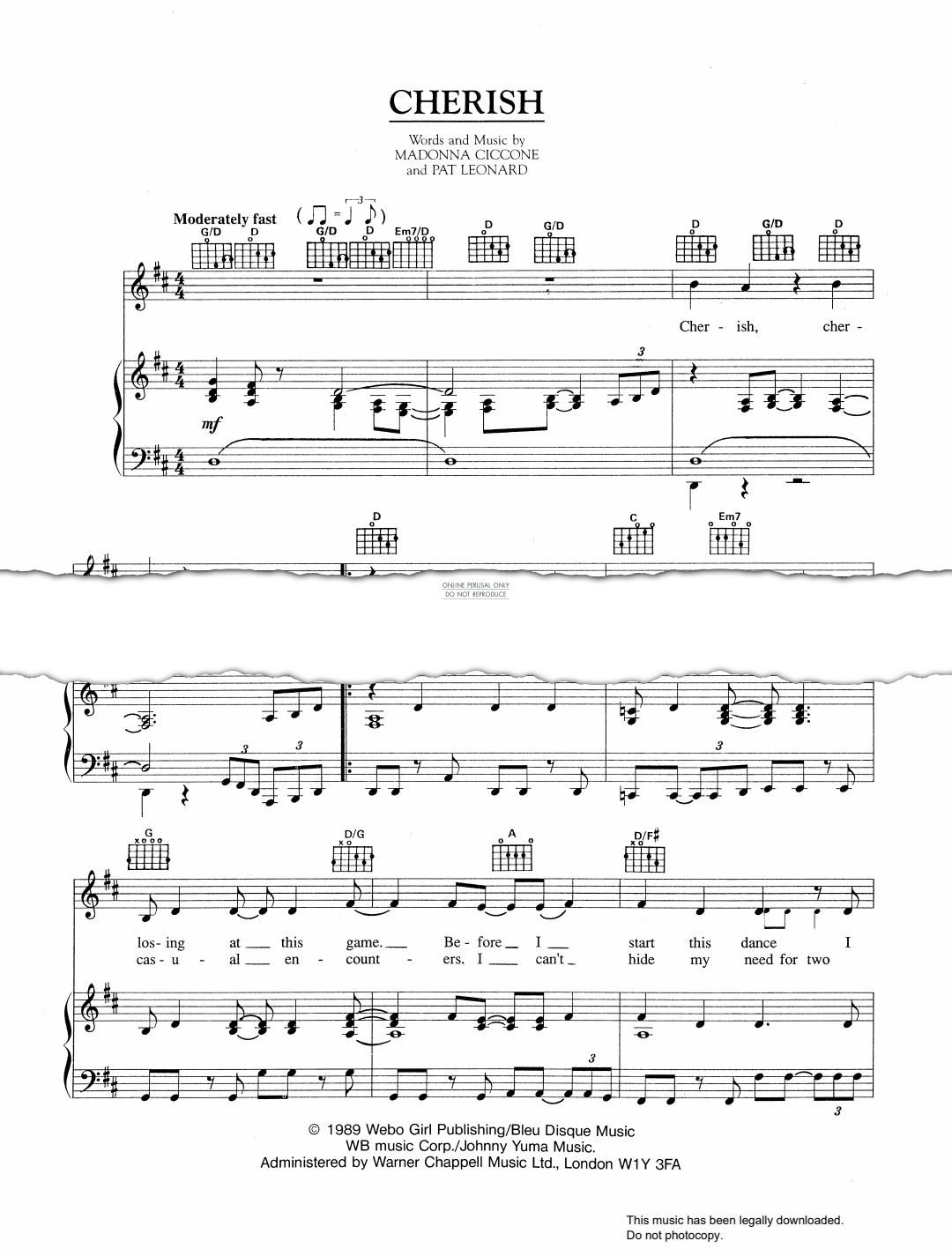 Produktbild zu: Cherish