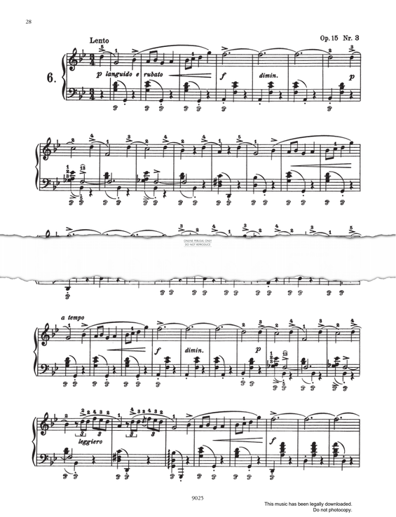 Produktgalerie: Seite 1 von 1 Nocturne in G Minor Op.15 No.3, Frederic Chopin, Klavier