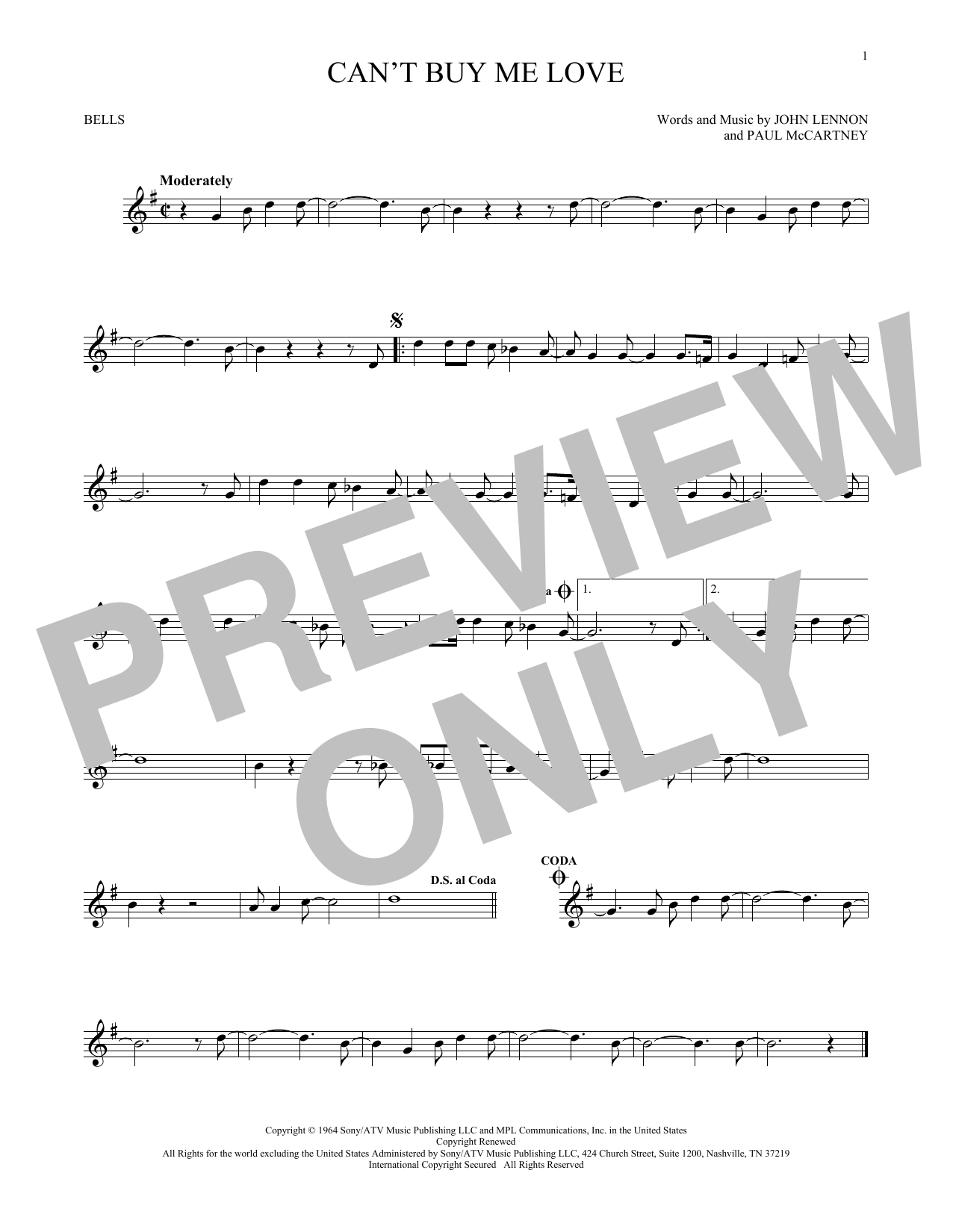 Produktbild zu:  Can't Buy Me Love - The Beatles