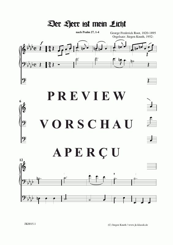 Produktgalerie: Seite 2 von 11 Der Herr ist mein Licht, , Gemischter Chor + Orgel