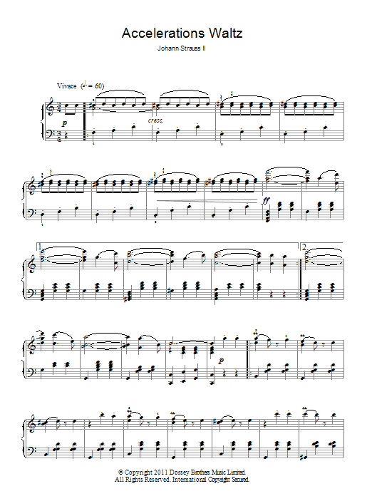 Product gallery: Page 1 of 1 Accelerations Waltz, Op. 234, Johann Strauss, Jr.