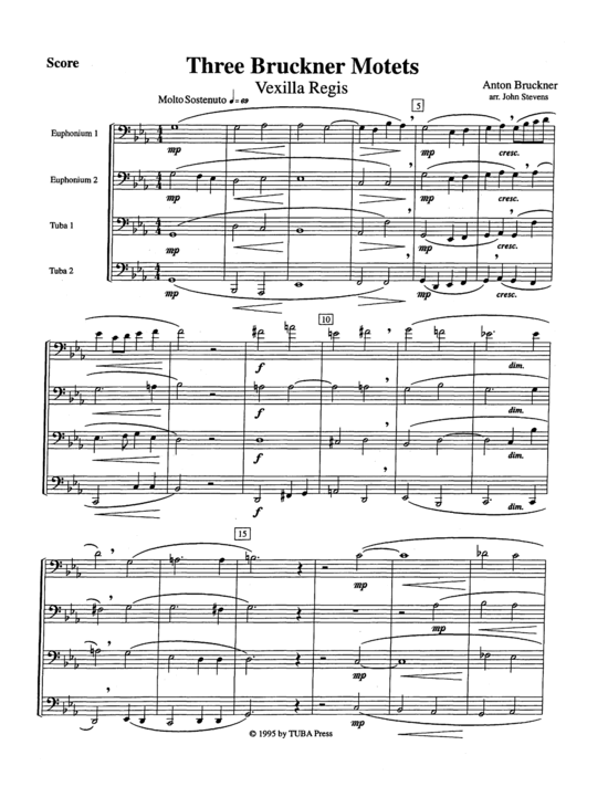 Product picture to: Three Bruckner Motets Anton Bruckner