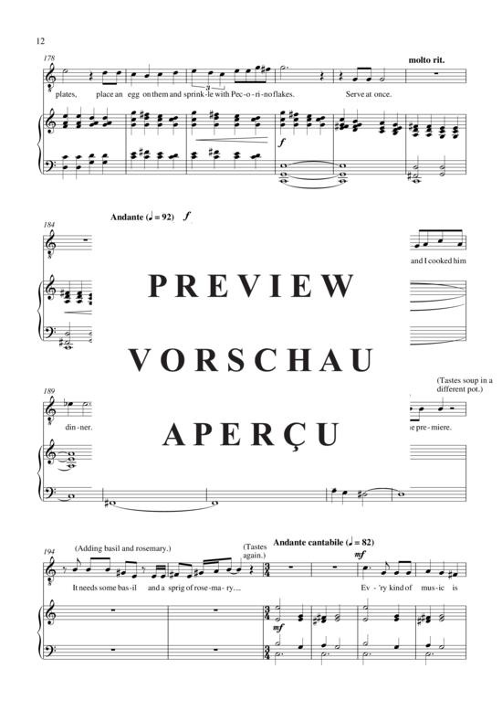 Product gallery: Page 13 of 18 Rossini in the Kitchen , , (tenor + piano)