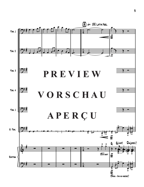 Product gallery: Page 4 of 21 Come, Thou Fount of Every Blessing , , (Trombone ensemble, opt. Rhythm)