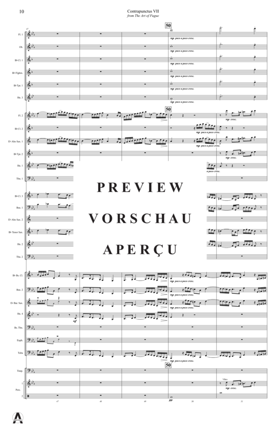 Produktgalerie: Seite 13 von 15 Contrapunctus 7 aus Kunst der Fuge , , (Concert Band)