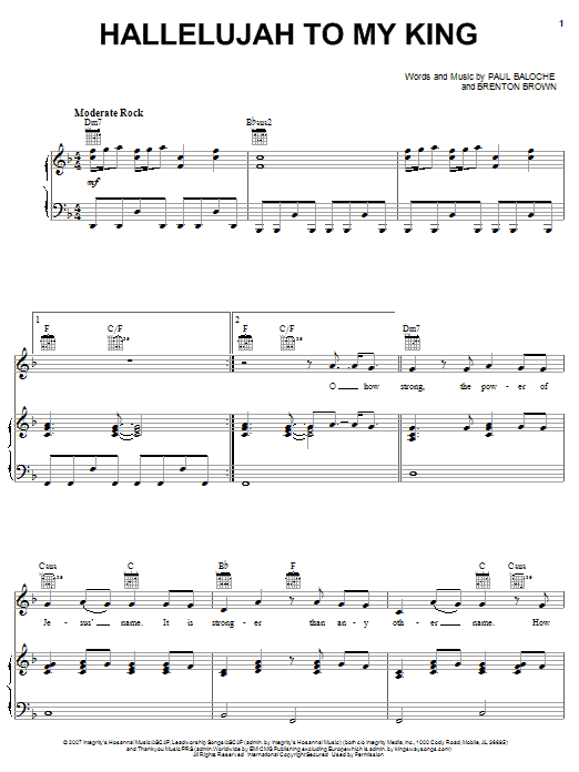 Produktbild zu: Hallelujah To My King