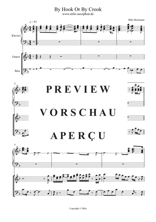 Product gallery: Page 2 of 3 By Hook Or By Crook , , (piano/bass accompaniment)